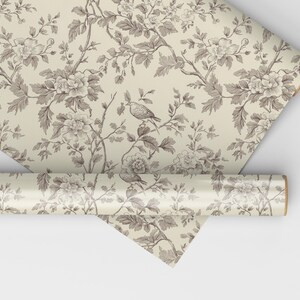 Vintage French Toile Wrapping Paper Paper Elegant Wedding Wrapping Paper Neutral Gift Wrapping, A... | Etsy (US)