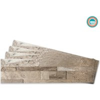 Tic Tac Tiles® High Quality 3D Natural Stone Peel & Stick Wall Tile in Brown | 4 Sheets | Etsy (US)