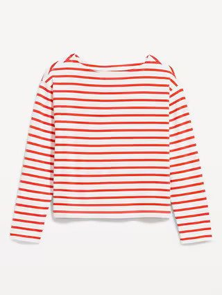 Long-Sleeve Mariner Loose T-Shirt | Old Navy (US)