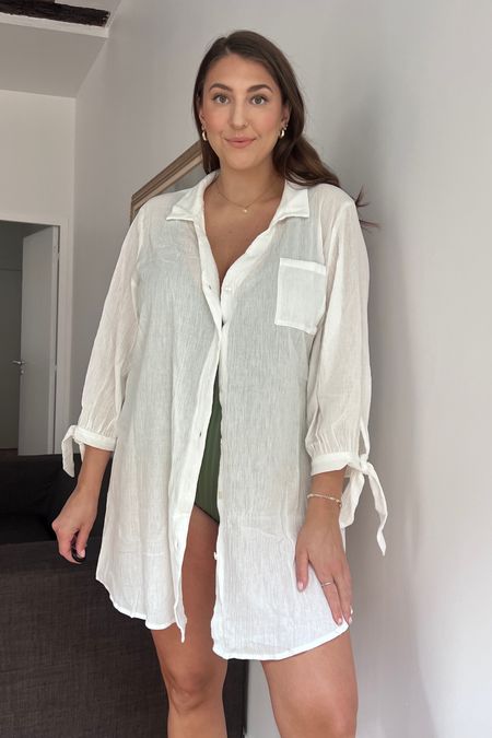 Vacation outfit white cover up wearing size L goes with everything 

DISCOUNT CODE: 
BEREZ15: 15% off orders $70+ BEREZ20: 20% off orders $109+ 

Cupshe | white cover up | beach cover up | coverups 

#LTKSeasonal #LTKtravel #LTKswim