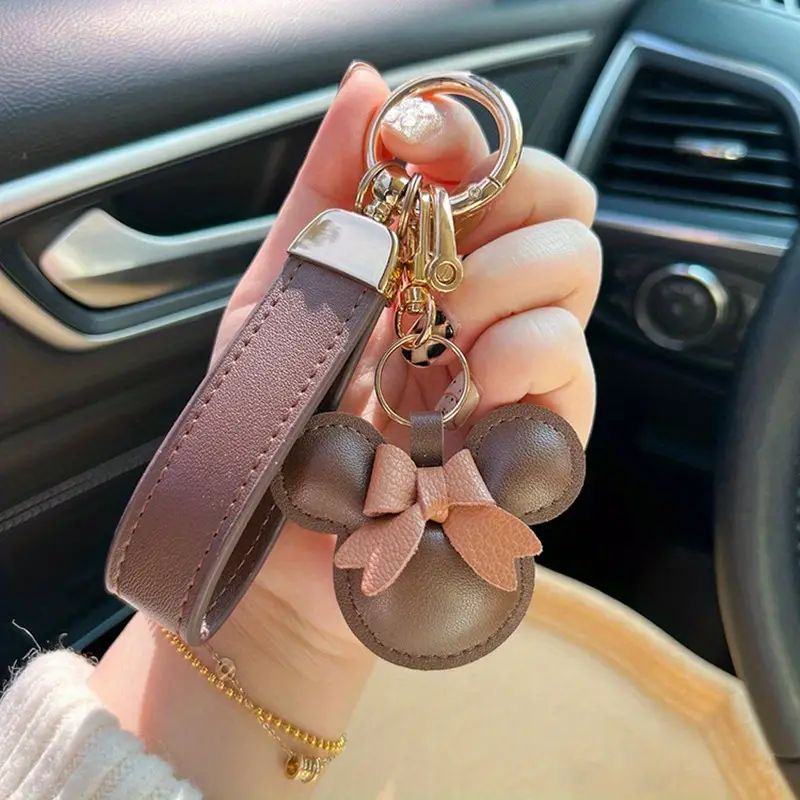 Cartoon Bow Mouse Bracelet Keychain Cute Animal PU Leather Key Ring Purse Bag Backpack Car Key Ac... | Temu Affiliate Program