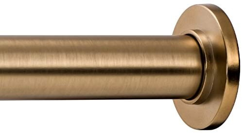 Ivilon Tension Curtain Rod - Spring Tension Rod for Windows or Shower, 24 to 36 Inch. Warm Gold | Amazon (US)