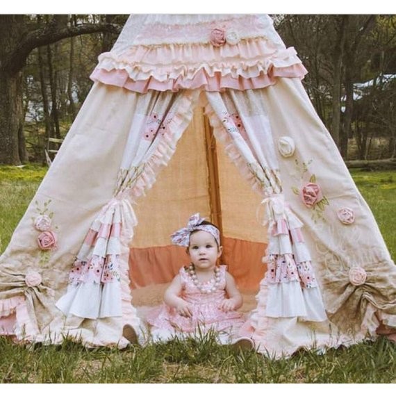 KIDS TEEPEE, play tent, childrens teepee, teepee tent, 8ft, kids tent, playhouse, play teepee, ki... | Etsy (US)