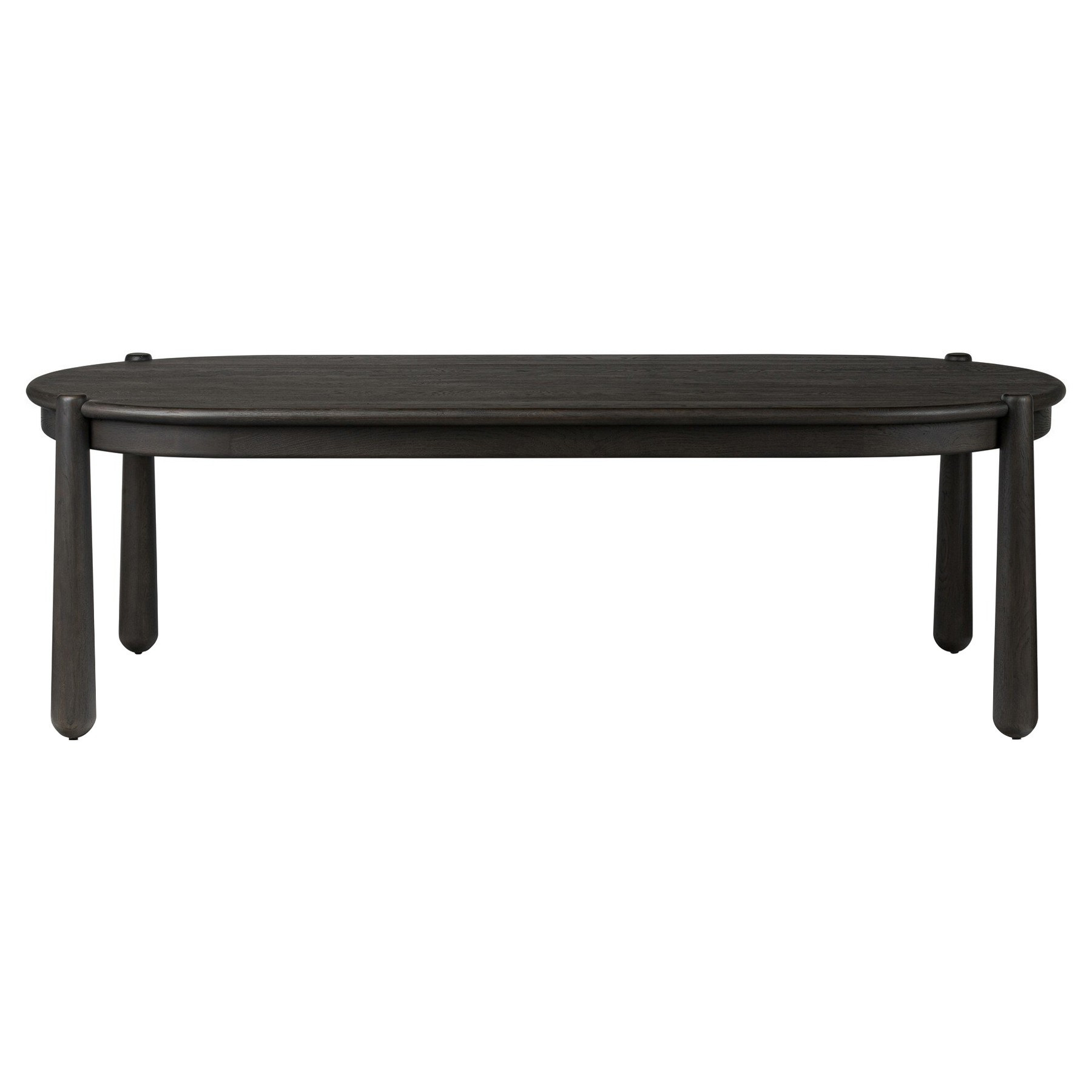 Salvador Cracked Smoked Black Oak Dining Table - 96 | Kathy Kuo Home
