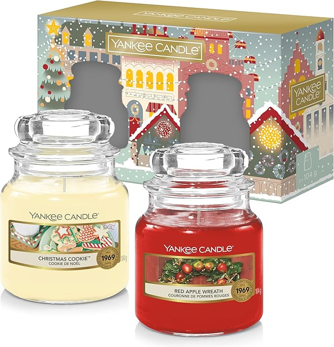 Yankee Candle Scented Candles Gift Set, 2 Small Jar Candles, Perfect Christmas Gifts for Women, P... | Amazon (UK)