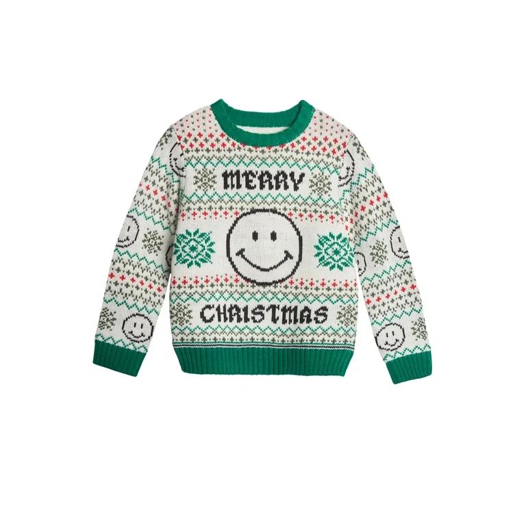 Holiday Time Toddler Boys Christmas Sweater, Sizes 2T-5T | Walmart (US)