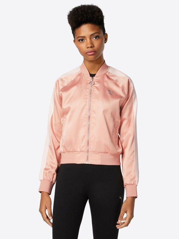 PUMA Satin-Jacke 'En Pointe' in pink | ABOUT YOU DE