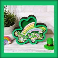 Shamrock Mini Shaker Sign, Mini Sign, St. Patty Signs, Patricks Day Shaker Decor | Etsy (US)