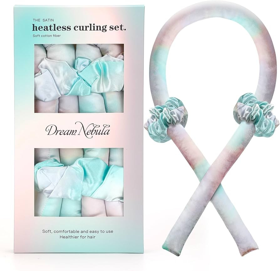 Satin Heatless Curling Set - Hair Rollers for Curls Heatless Hair Curlers & Hot Rollers Hair Curl... | Amazon (US)