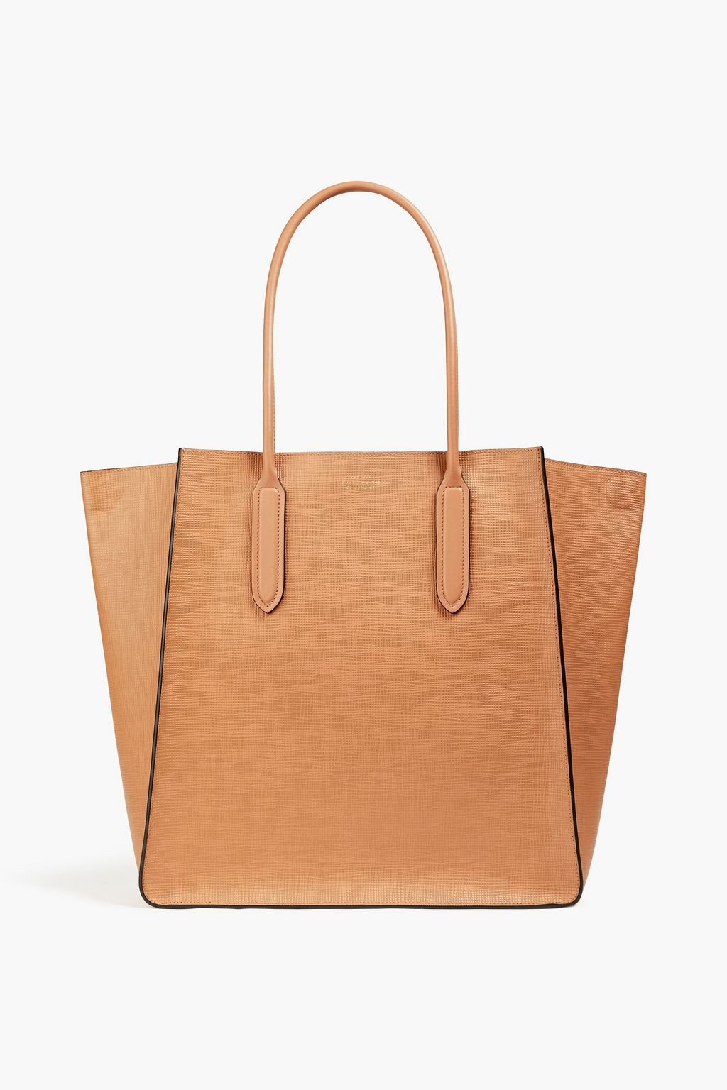 Light brown Mara Snap textured-leather tote | SMYTHSON | THE OUTNET | The Outnet (UK and Europe)