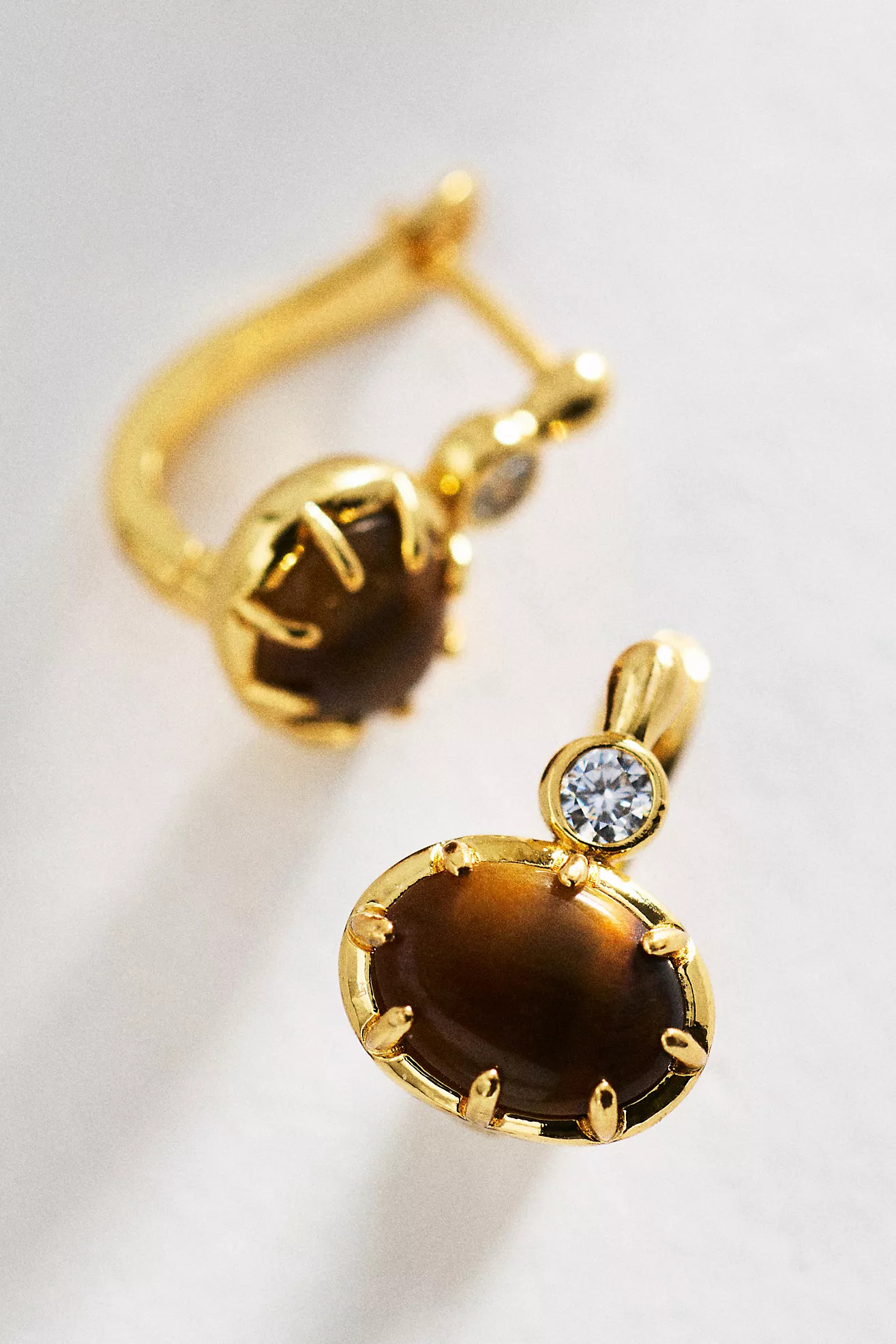 By Anthropologie Crystal Huggie Hoop Earrings | Anthropologie (US)