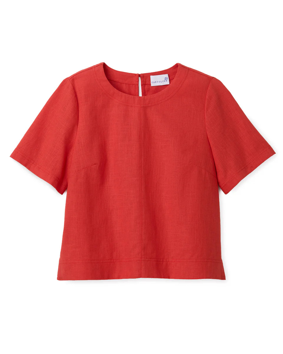 SU26 Chloe Top-Poppy | Cartolina