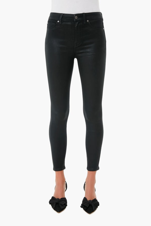 The Black Coated High Waist Ankle Skinny | Tuckernuck (US)