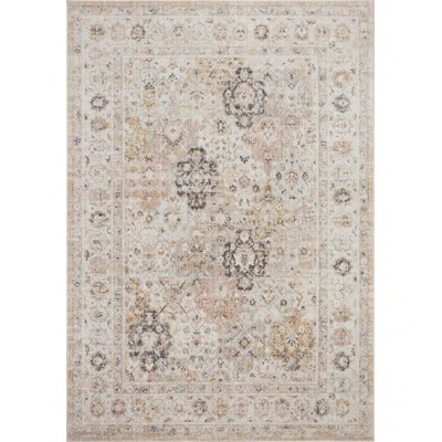 Monroe Oriental Machine Made Power Loomed Polypropylene Area Rug in Beige | Wayfair North America