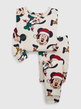 babyGap | Disney 100% Organic Cotton Holiday Mickey Mouse PJ Set | Gap (CA)