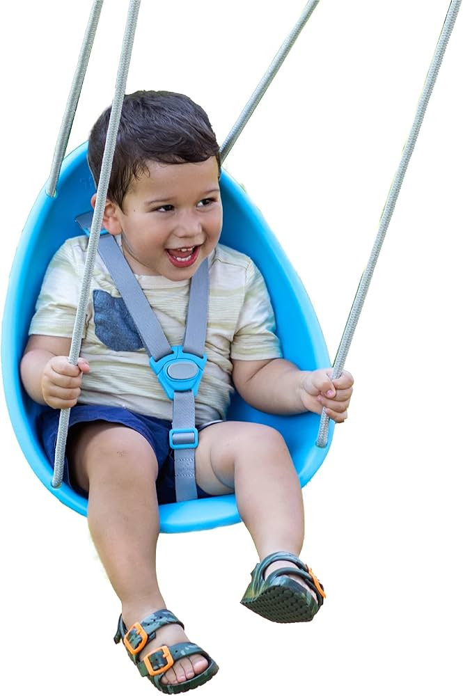 Swurfer Coconut Toddler Swing – Comfy Baby Swing Outdoor, 3- Point Adjustable Safety Harness, S... | Amazon (US)