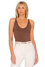 Free People Seamless V Neck Cami in Chocolate Lava from Revolve.com | Revolve Clothing (Global)