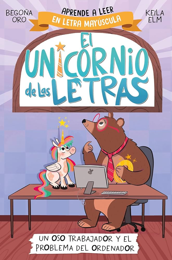 Un oso trabajador y el problema del ordenador. Aprender a leer con MAYÚSCULAS (a partir de 5 añ... | Amazon (US)
