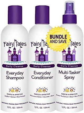 Fairy Tales Daily Cleanse Everyday Kids Shampoo and Conditioner set with Spray - Gentle Natural Defi | Amazon (US)