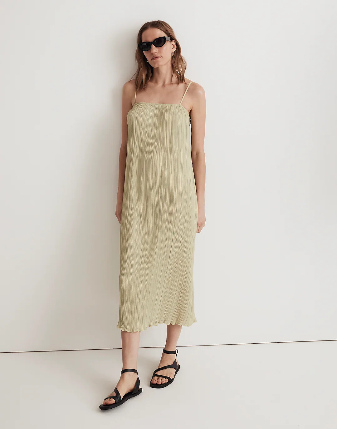 The Goldie Dress in Plissé | Madewell
