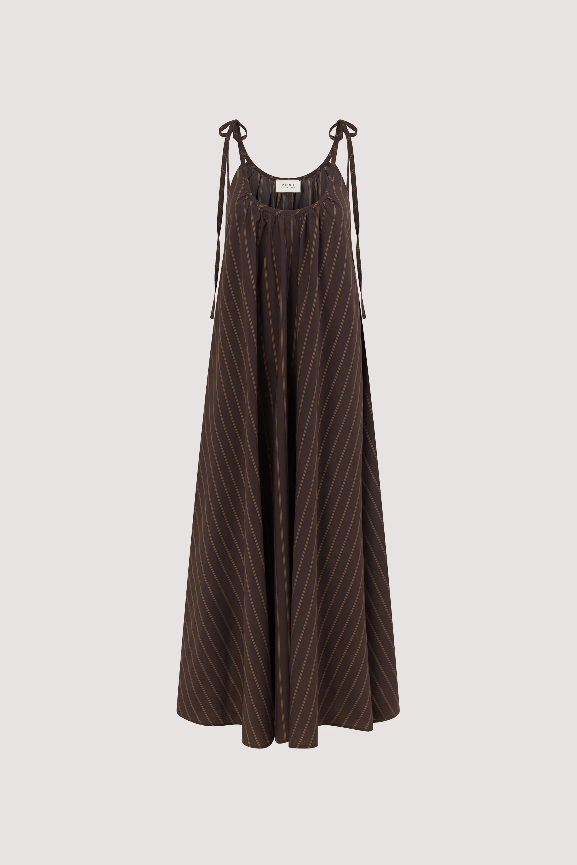 FABLE CHOC STRIPE MIDI DRESS | DISSH