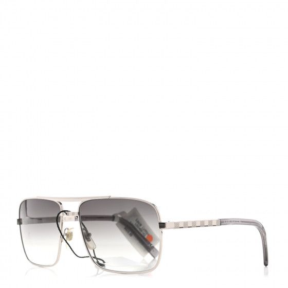 LOUIS VUITTON Attitude Sunglasses Z0260U Silver | Fashionphile