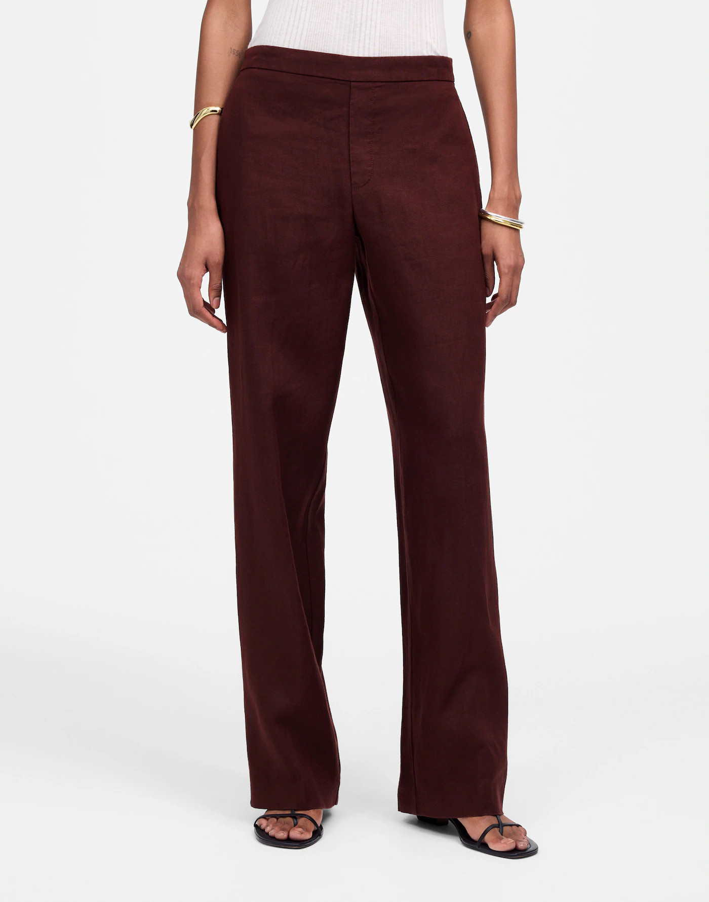 The Tall Easy Pull-On Pant in 100% Linen | Madewell | Madewell