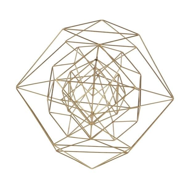 Carson Carrington Alavus Metal Wire Gold Sphere | Bed Bath & Beyond