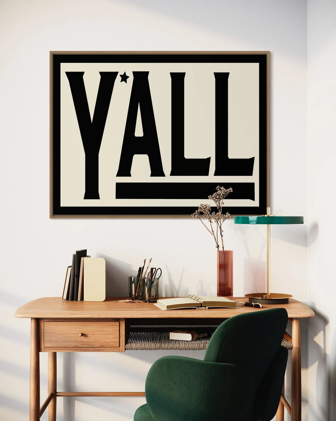 Y'all Typography Wall Art Print,western Wall Decor,cowboy Poster,ranch Decor, Farmhouse Wall Deco... | Etsy (US)