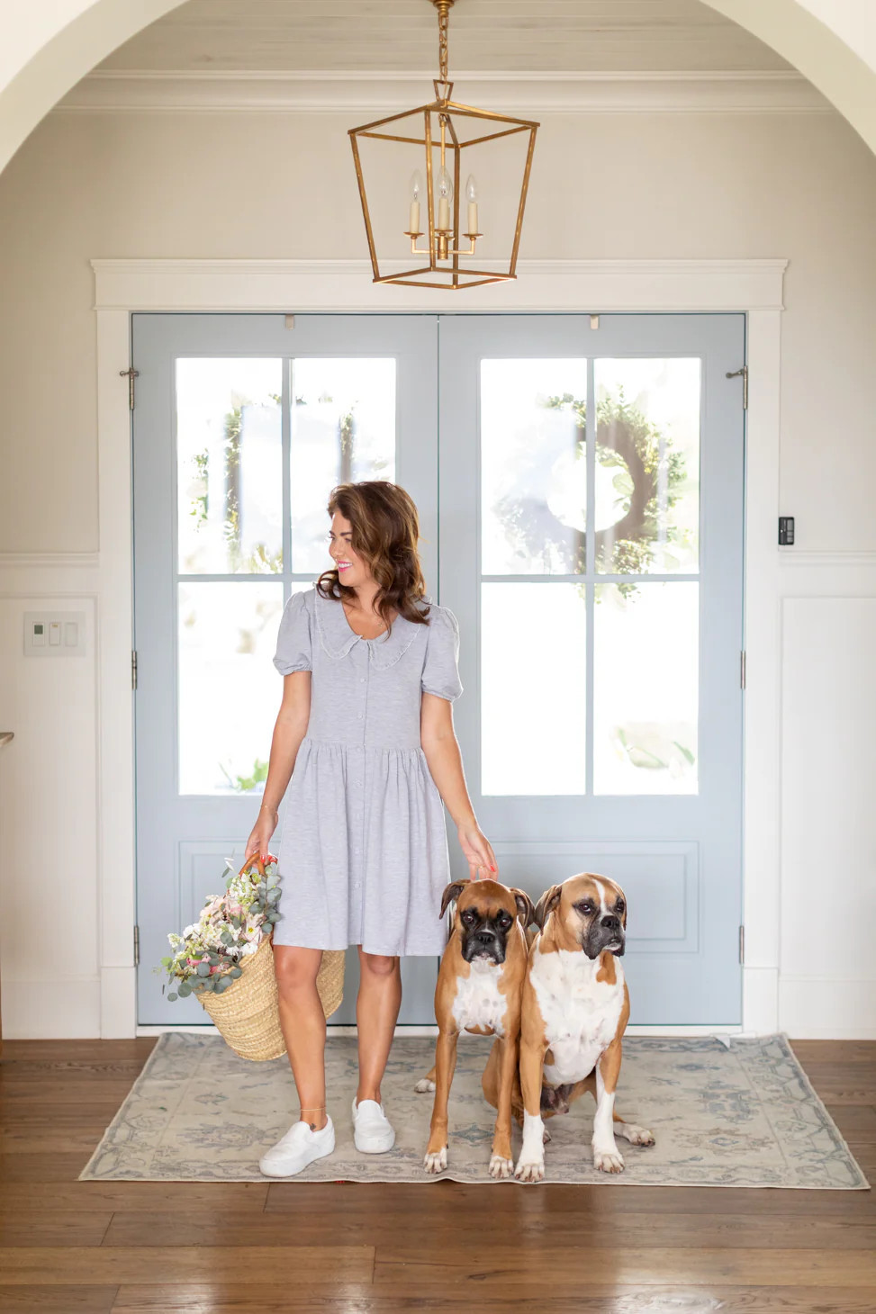 Coastal Collared Dress in Driftwood Grey | SMASH+TESS CA