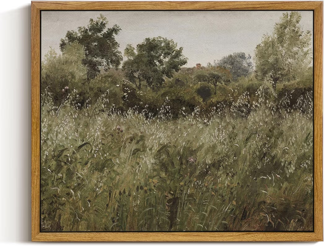 InSimSea Framed Canvas Painting Wall Decor, Grassland Nature Framed Artwork for Walls, Nature Sce... | Amazon (CA)