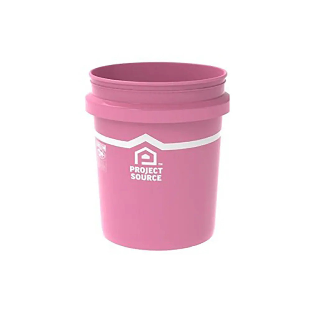 Project Source 5-gallon Plastic Pink General bucket one_size | PN0269 | Lowe's