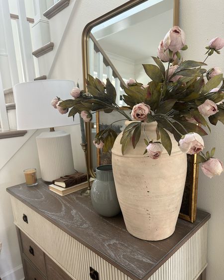 I love the subtle pop of color these floral stems bring into our entryway! Linking all of these affordable spring home decor pieces below. 

Target, target home, lamp, vase, floral stems, mirror, wall art, home decor, entryway, console

#LTKstyletip #LTKFind #LTKhome