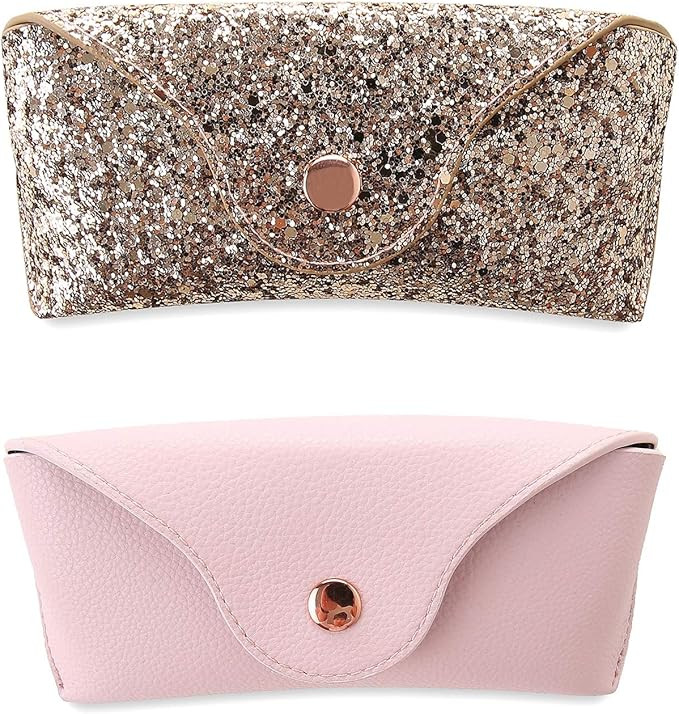 LMLALML Glasses Case, Stylish and Portable Sunglasses Case with Cloth | Amazon (US)