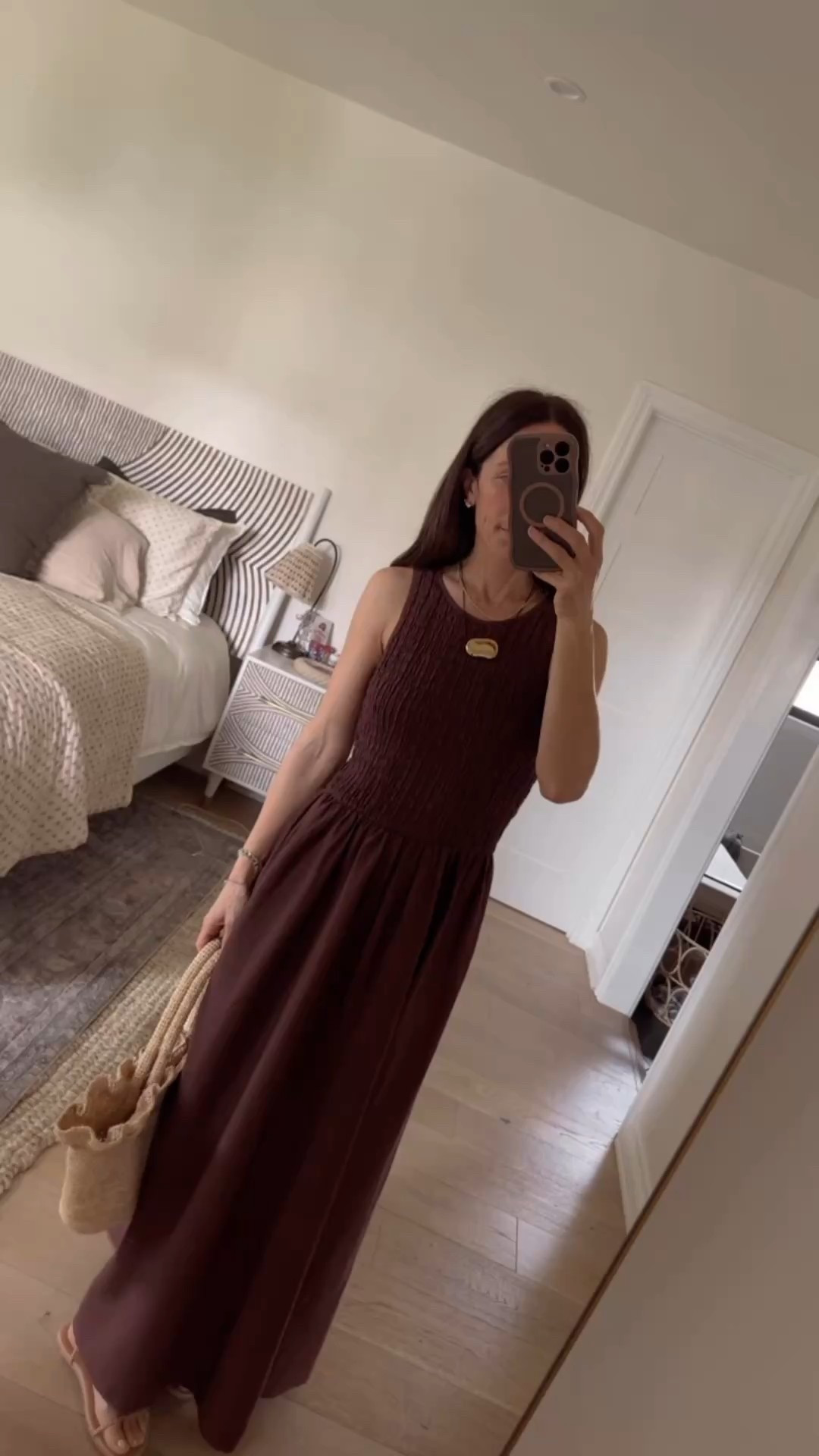 Love this chocolate brown dress for spring
Easy to dress up or down depending on your accessories 

#LTKOver40 #LTKPetite