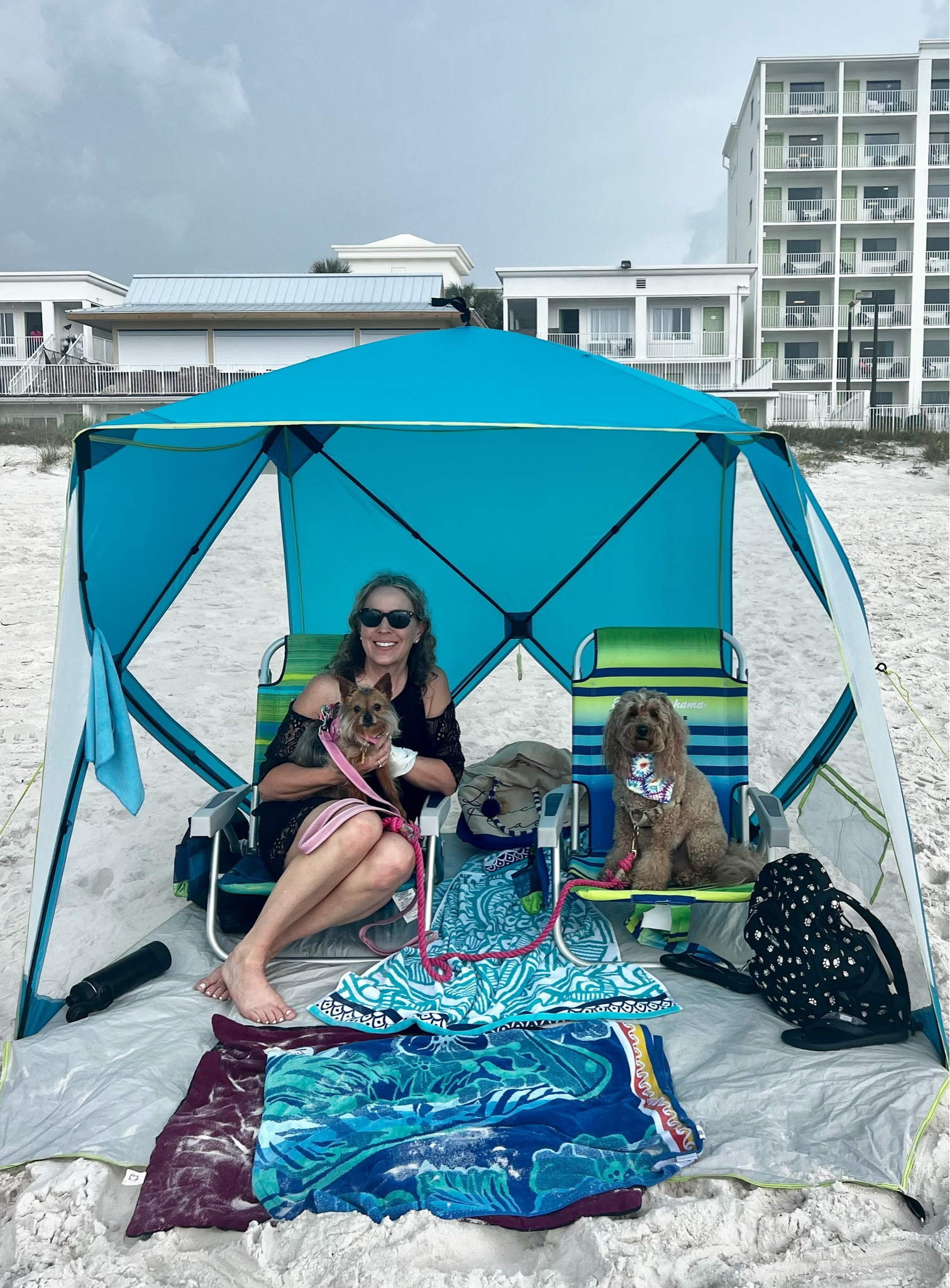 This was perfect for our beach trip! The Ozark Trail Pop-Up Canopy offers portable shade wherever you go. Whether at the beach, campsite, or just in the backyard, this canopy sets up quick and easy. At 82.6” x 70.8” x 63”, it’s also large enough to fit two standard sized quad chairs and additional gear so you’ll never feel cramped!

#LTKswim #LTKtravel #LTKunder100