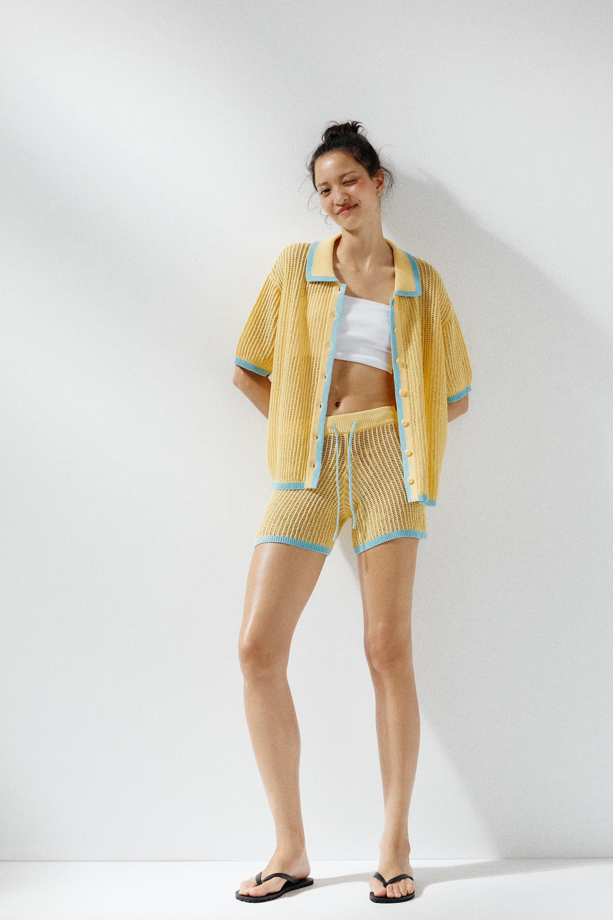 COLLAR POLO CARDIGAN | Zara UK