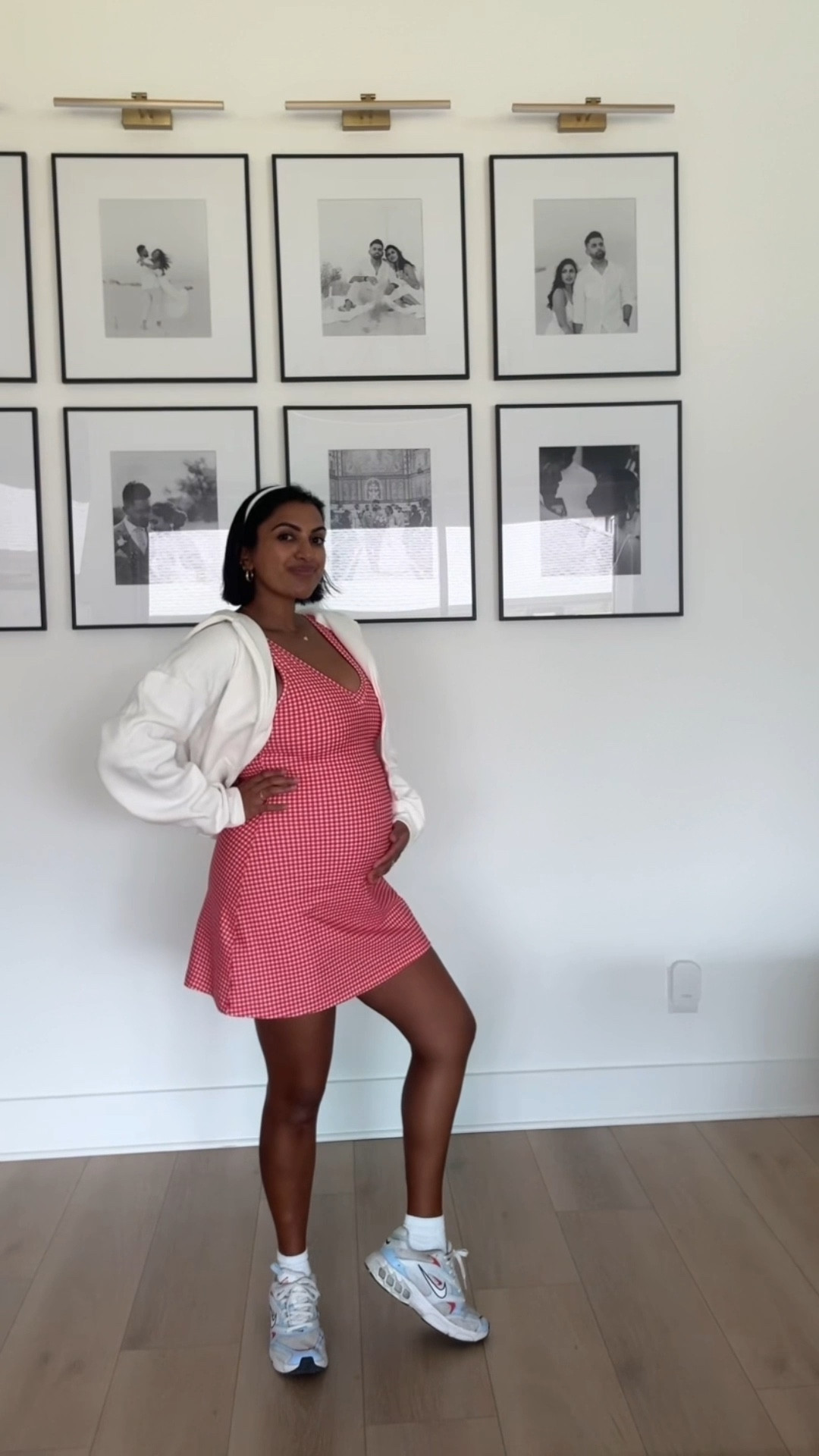 Pregnancy workout fit ❤️ 
Dress size medium 
Hoodie size small 

#LTKPetite #LTKBump #LTKFindsUnder100