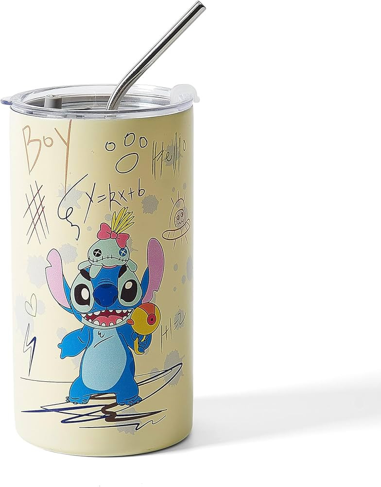 QOQXQOOH Cute Insulated Tumbler Cup with Straw Lid | 20oz Reusable Stainless Steel Water Bottle T... | Amazon (US)