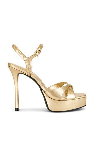 Schutz Maxine Platform Sandal in Metallic Gold. - size 7.5 | Revolve Clothing (Global)