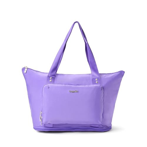 Carryall Expandable Lightweight Travel Tote 22" Packable Folding Compact Nylon Washable Weekender w/Luggage Sleeve | Amazon (US)