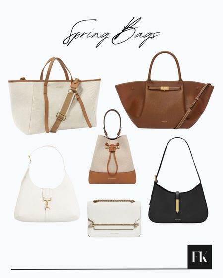Spring bags 🤍

Tan, cream, neutral, black and white handbags, shoulder bags, tote bags

#LTKitbag #LTKSeasonal