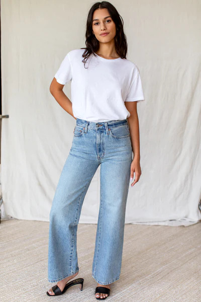 Perfect Wide Leg - Washed Indigo | Emerson Fry