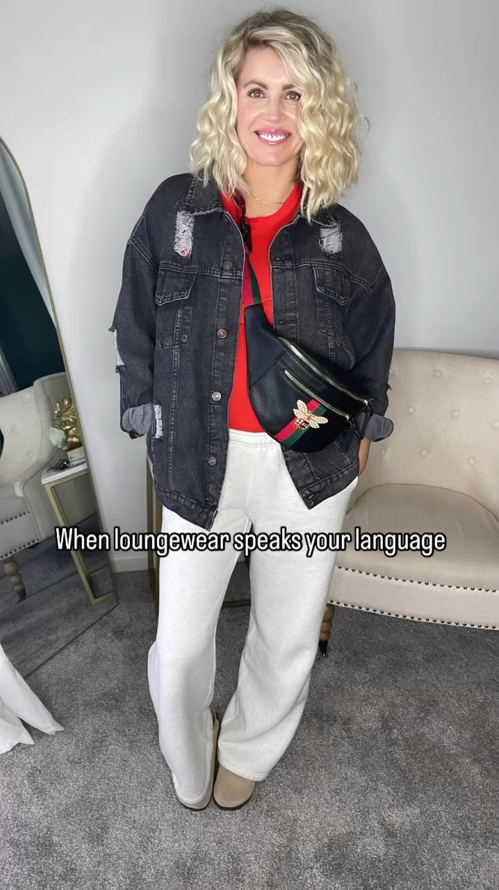 Loungewear is my love language! I absolutely love these sweats from target paired with the tank from target and Amazon shoes and jean jacket! This is something I’ll be living in for the cooler months. 🤩🤩 

#LTKFindsUnder50 #LTKStyleTip #LTKTravel