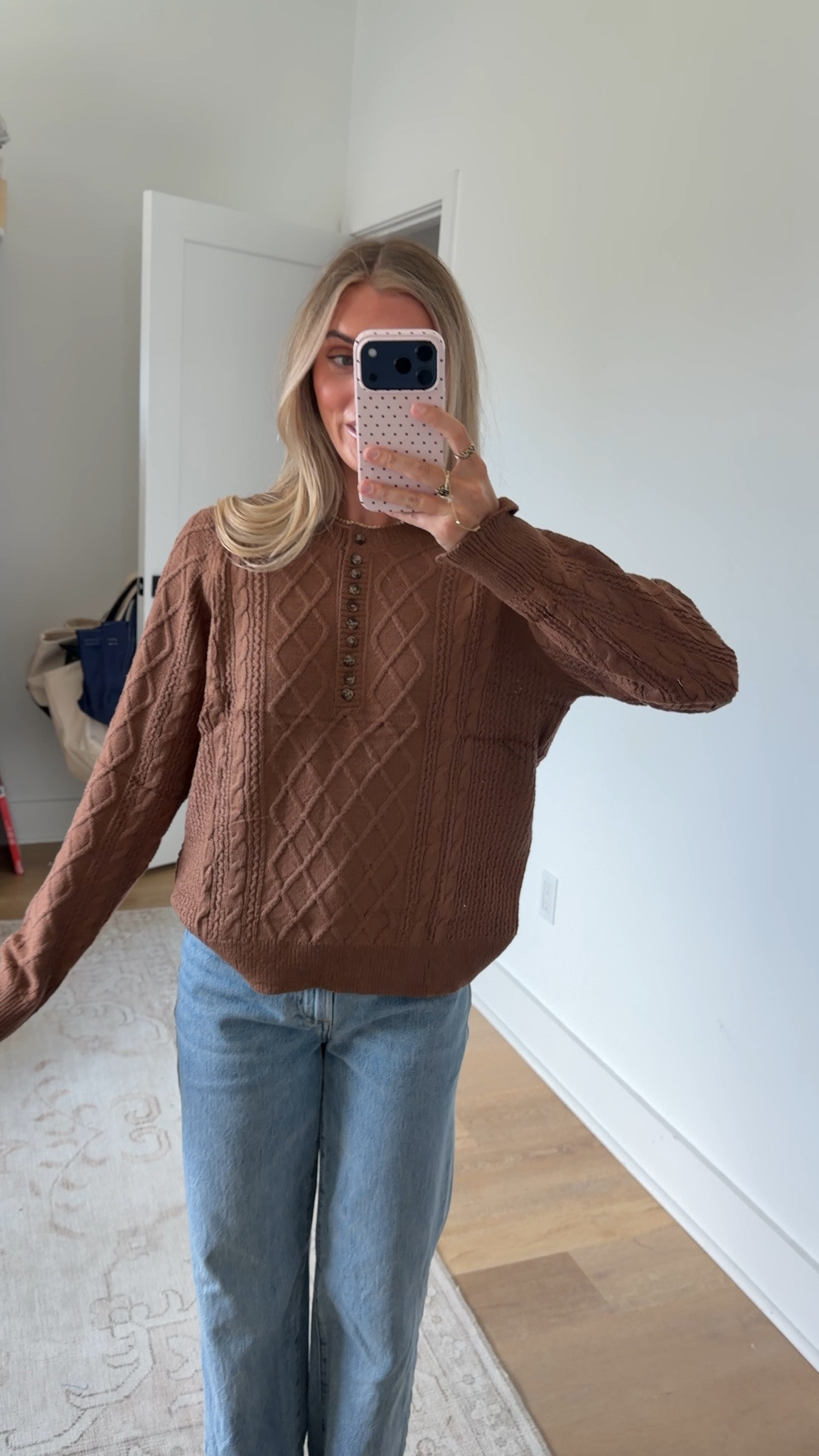 Amazon size small Hongsui Women's Solid Ribbed Knit Sweater Casual Long Sleeve Cropped Pullover Sweater Button Knit Tops

#LTKdayinmylife #LTKootd #LTKSeasonal