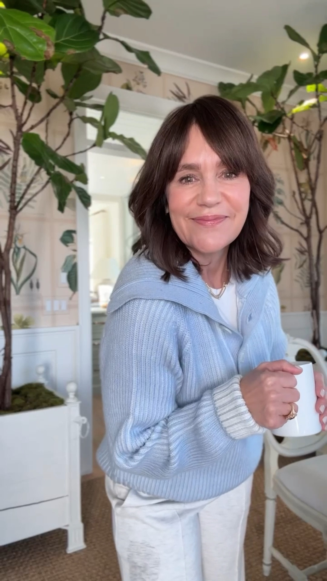 This blue Varley sweater is so pretty and perfect for this time of year! I took an XS in sweater and pants @anthropologie #anthropartner

#LTKSeasonal #LTKootd #LTKdayinmylife