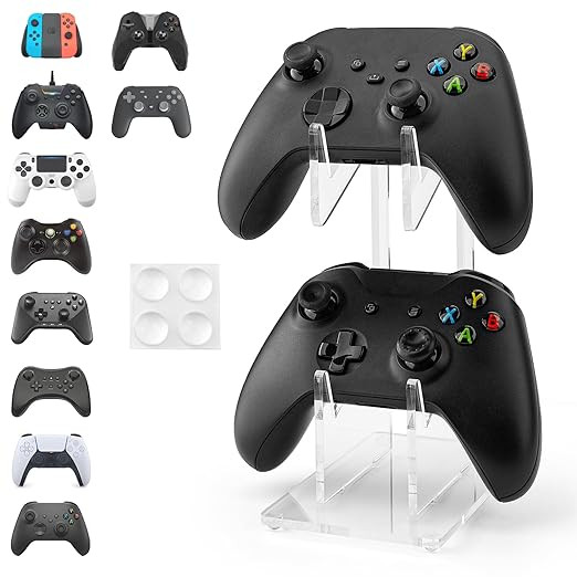 YIBEICO 2-Tier Game Controller Holder for Xbox Series X, Xbox, 360, Ps5, Ps4, Switch,Nintendo,Ste... | Amazon (US)