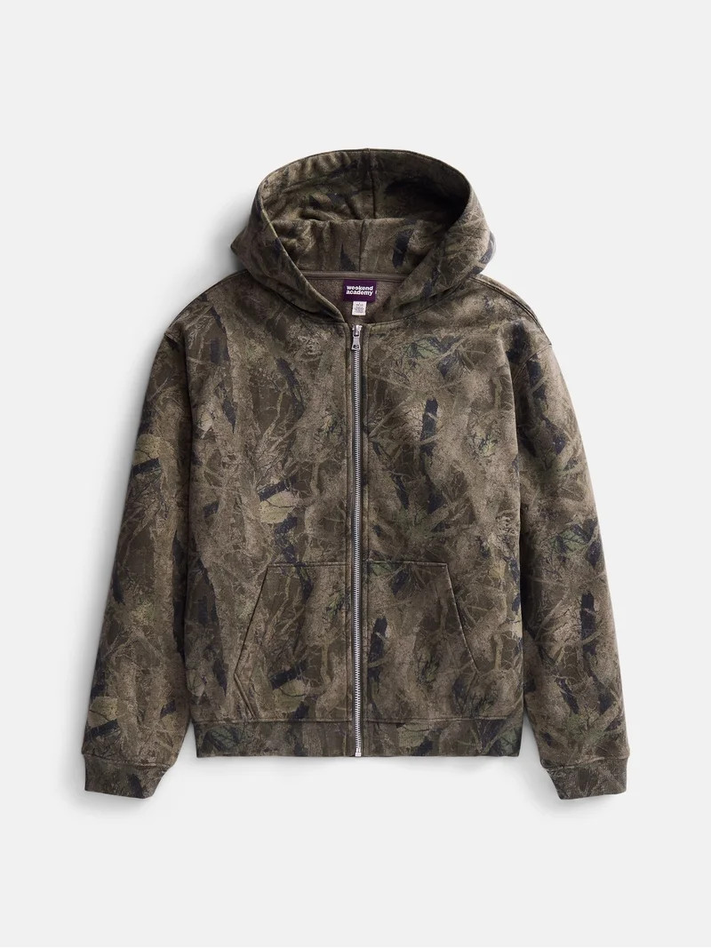 Weekend Academy Boys Full Zip Hoodie, Sizes 4-18 | Walmart (US)