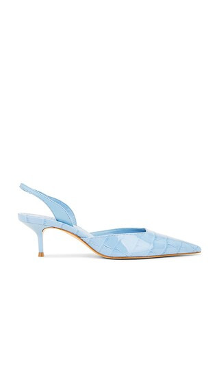 Paola Mid Slingback in Riviera Blue | Revolve Clothing (Global)