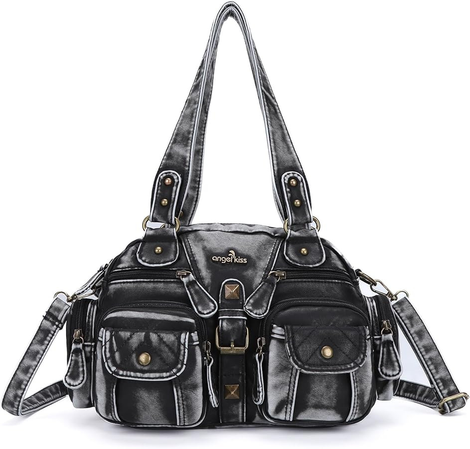 Angel Kiss Hobo Crossbody Purses for Women Shoulder Bag Multipocket Soft Hobo Purses Removable St... | Amazon (US)